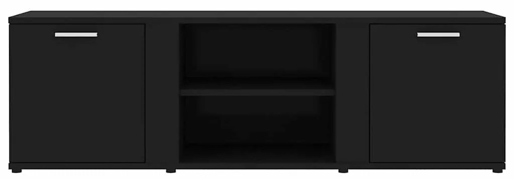 Móvel de TV 120x34x37 cm derivados de madeira preto