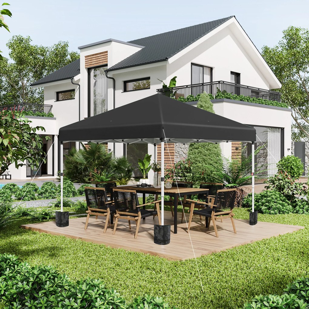 Tenda de jardim pop-up dobrável, com altura ajustável, proteção UV 30+, 2 paredes laterais e saco de transporte incluído