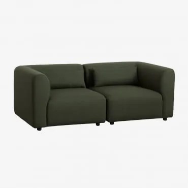 Fogler Sofá Modular De 2 Peças Tecido Pele De Borrego Amarelo Curri - Sklum