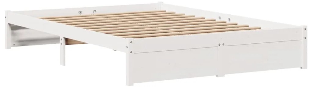 Estrutura de cama c/ cabeceira sem colchão 160x200 cm branco