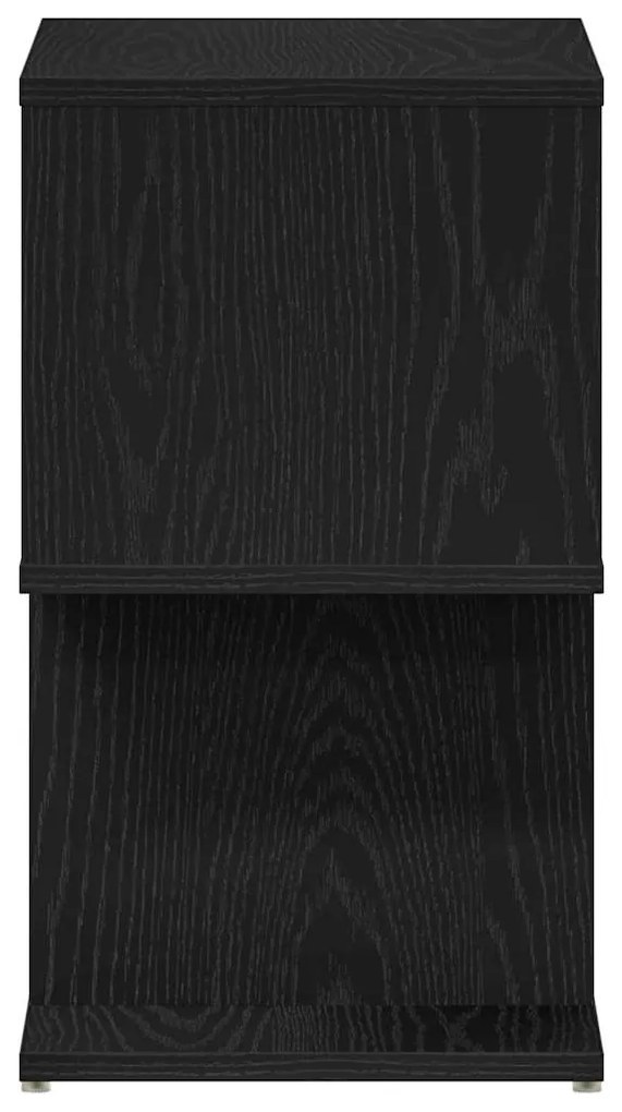 Criado-mudo vidaXL Black Oak 50x30x51,5 cm Madeira de Engenharia