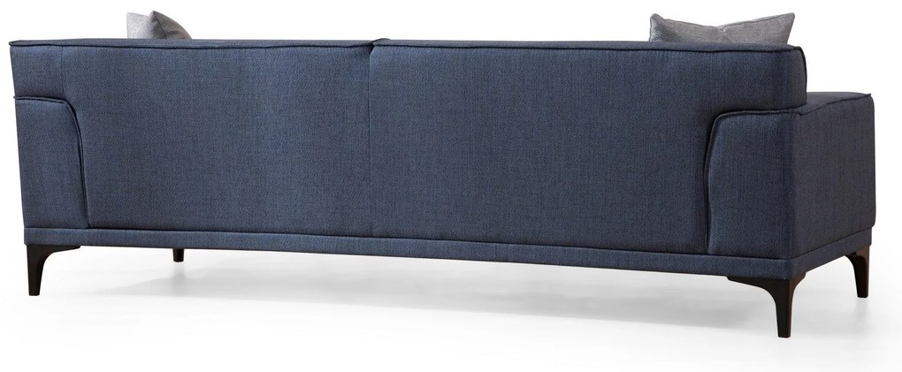 Sofá de 3 Lugares Petra – Azul – 215x87x86 cm