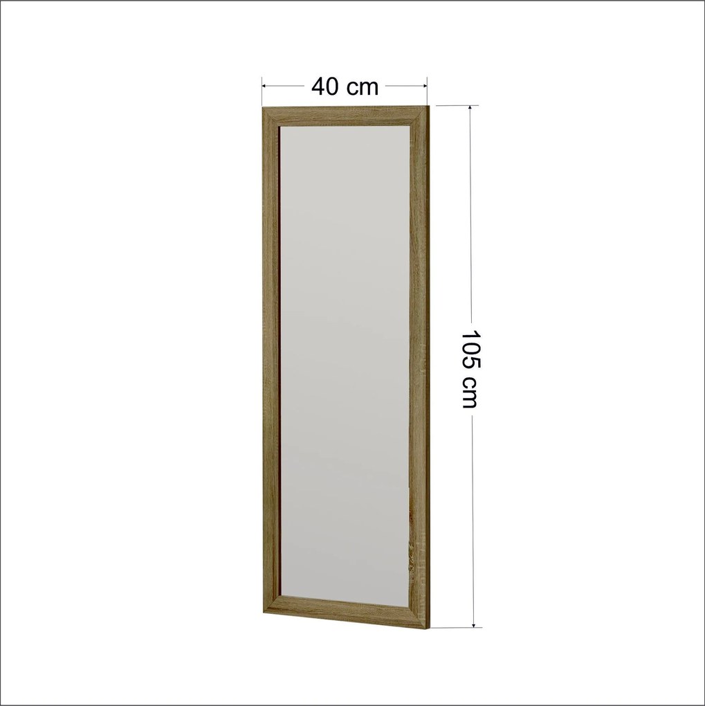 Espelho Sonny – Natural – 40 cm x 105 cm x 2 cm