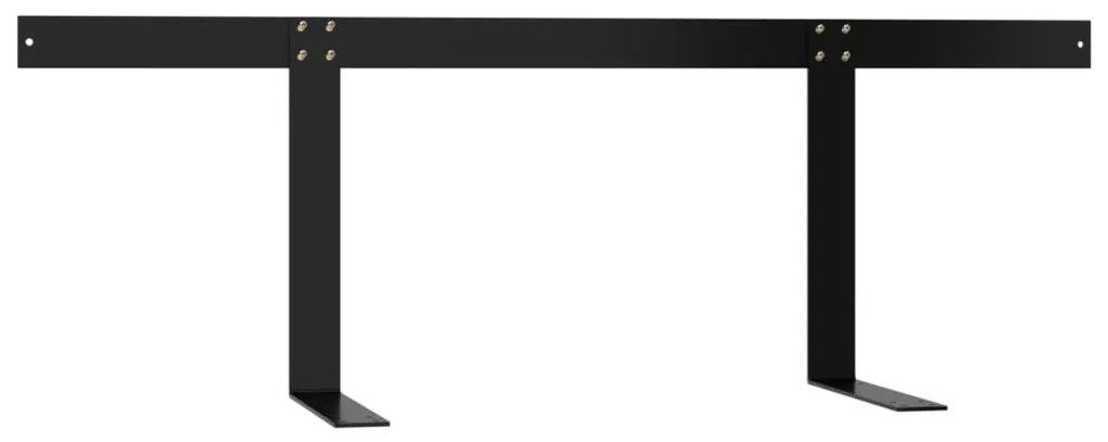Encosto para sofá de paletes 110 cm ferro preto