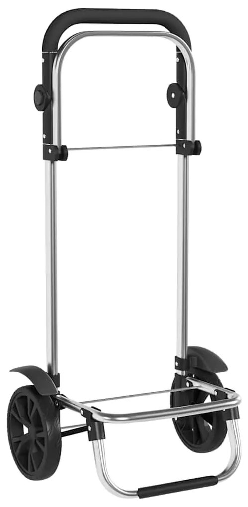 Carrinho de Compras vidaXL com Rodas e Cabo Ajustável Azul 40 L