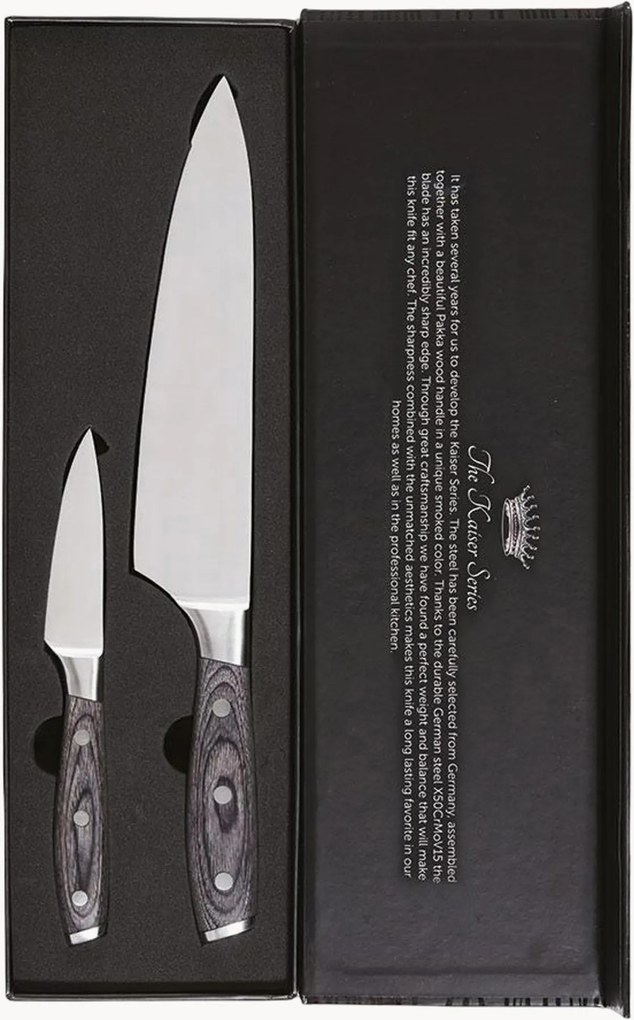 Facas de chefe Kaiser, conjunto de 2