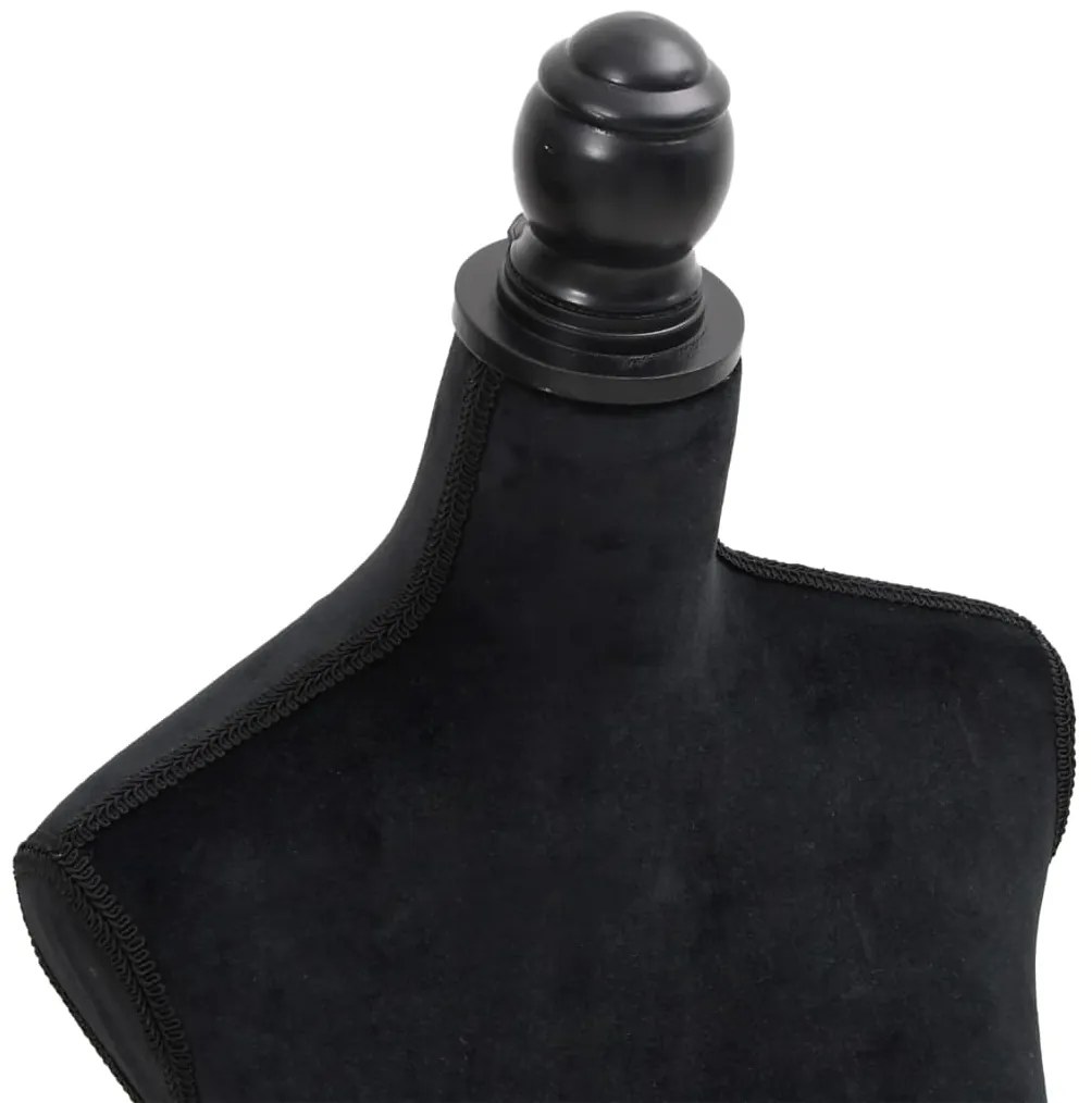 Busto manequim de senhora preto