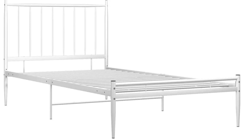 Estrutura de cama 100x200 cm metal branco