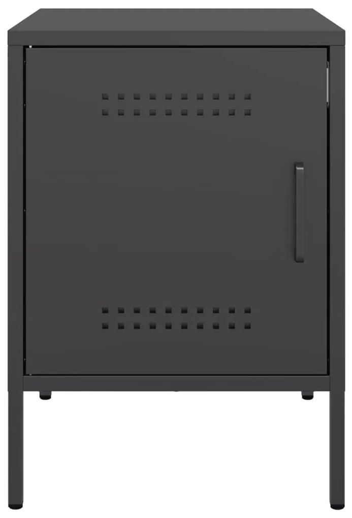 Mesa de cabeceira 36x39x50,5 cm aço preto