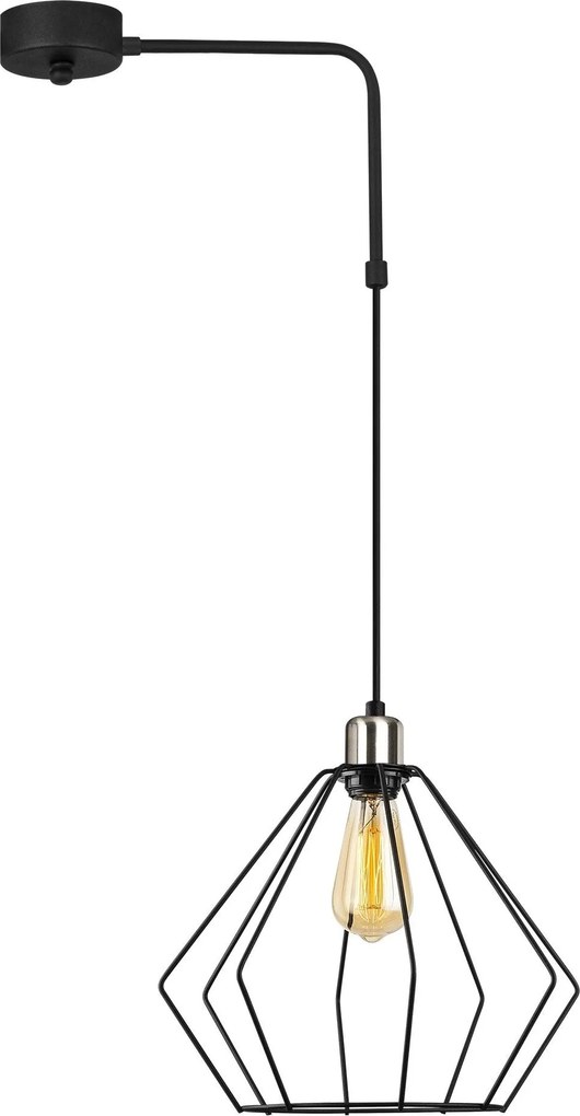 Candeeiro de Teto Maden – Preto – 43 x 33 cm