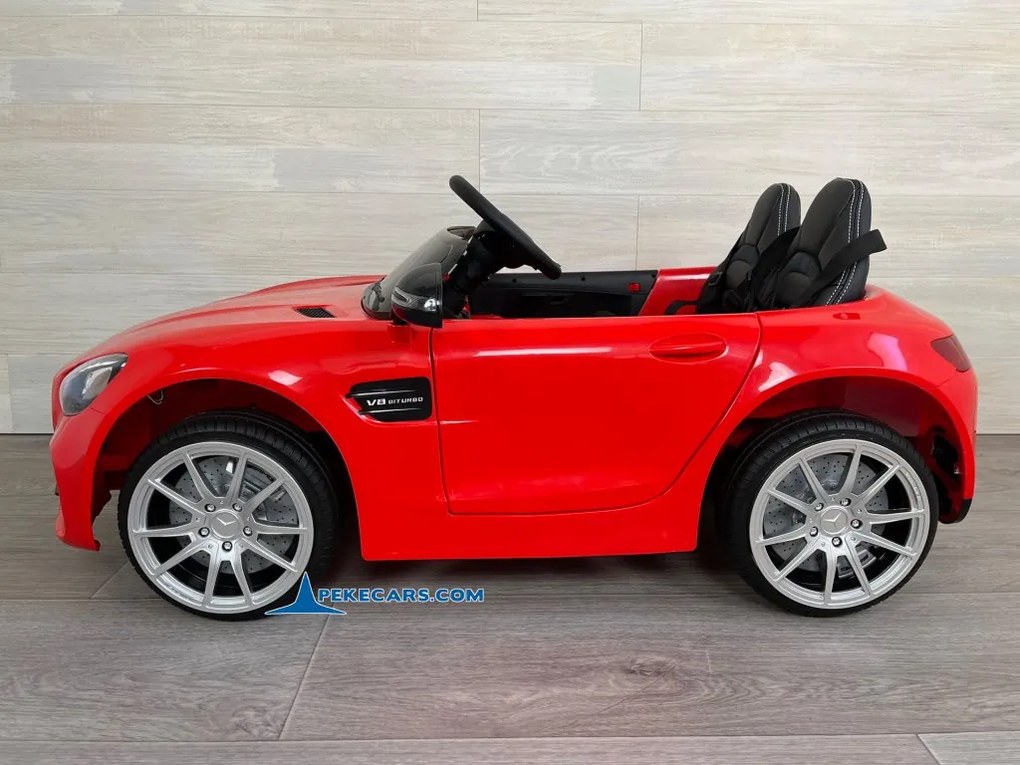 Carro eletrico crianças Mercedes AMG GT V8 12V 2 Lugares Vermelho