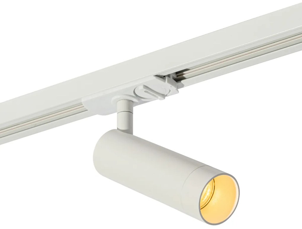 Foco moderno branco para sistema de calha monofásico 35mm - Iconic Jeana Luxe
