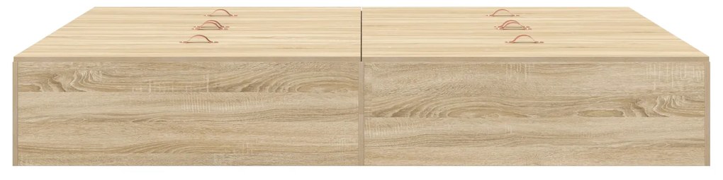 Estrutura de Cama Storage Carvalho Sonoma 140x200 cm