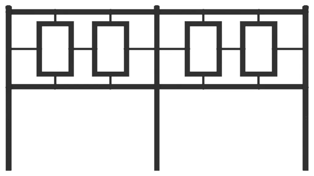 Cabeceira de cama 150 cm metal preto