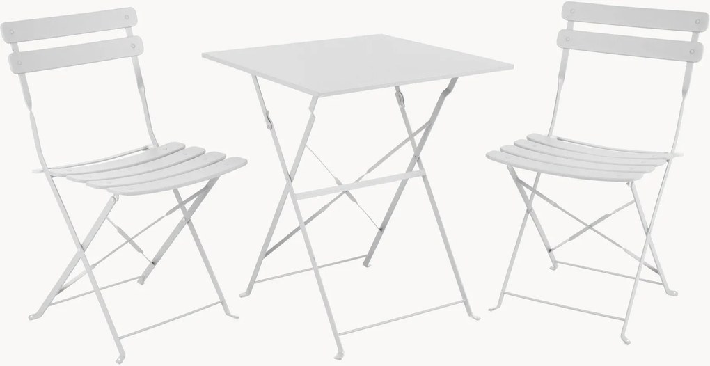 Conjunto de jardim dobrável em metal Ponte, conjunto de 3