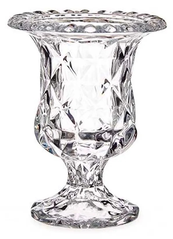 Jarra Vidro com Pé Losangos 14.5cm