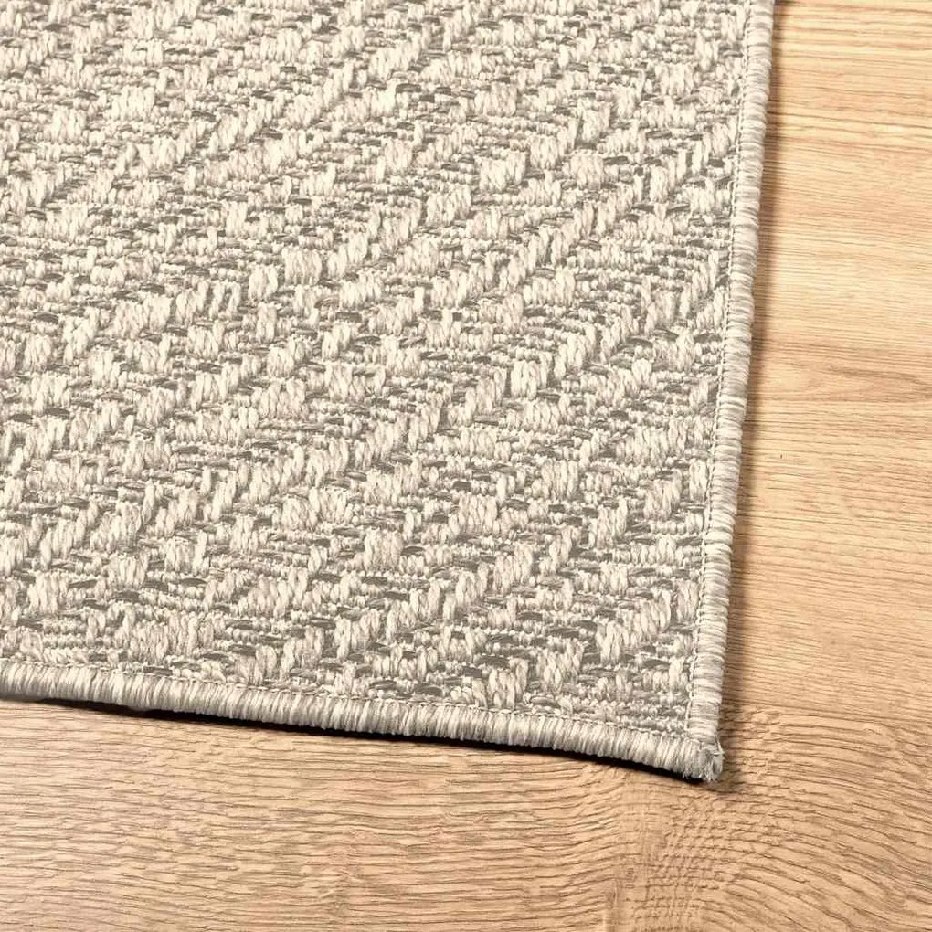 Tapete ZIZUR creme 240x240cm aspeto de juta interior e exterior