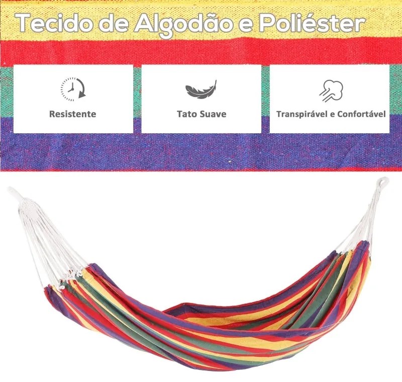 Cama de Rede Suspensa - Multicor - Design Hippie