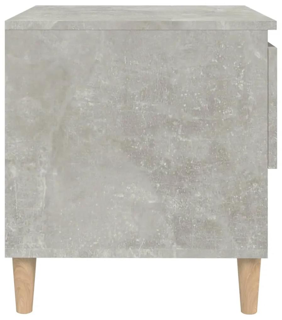 Mesa de cabeceira 50x46x50 cm derivados madeira cinza cimento