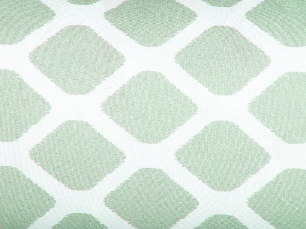 Conjunto de 2 almofadas de jardim em poliéster verde menta e branco 40 x 40 cm KALAMOS Beliani