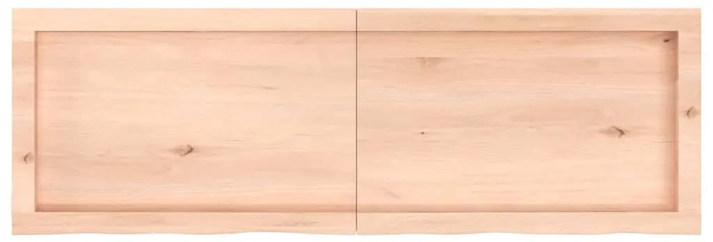 Prateleira de parede 120x40x(2-4)cm carvalho maciço não tratado
