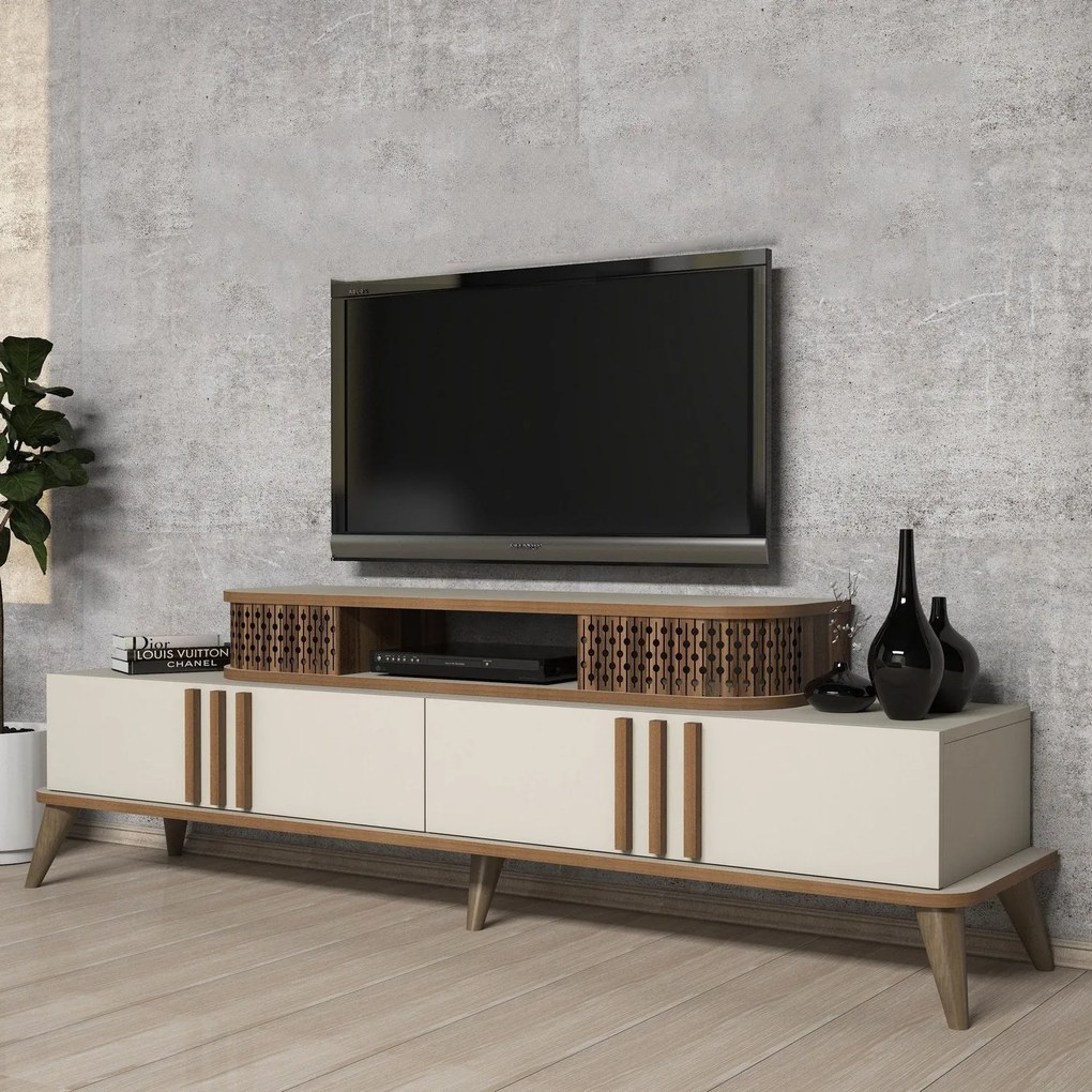 Móvel TV Eylül – Creme – 168x39x51 cm