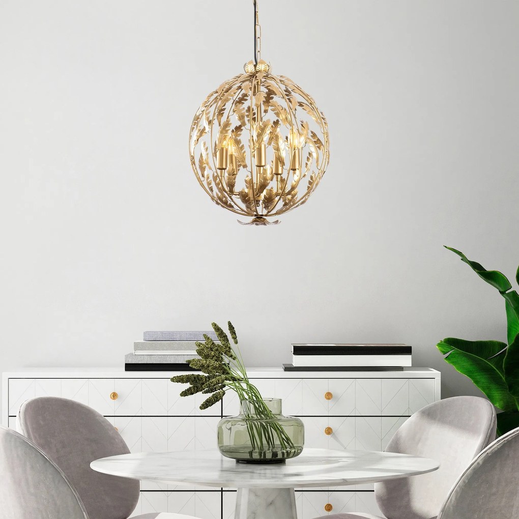 Candeeiro Chandelier Endustriyel – Multicolor – 41 x 41 x 64 cm