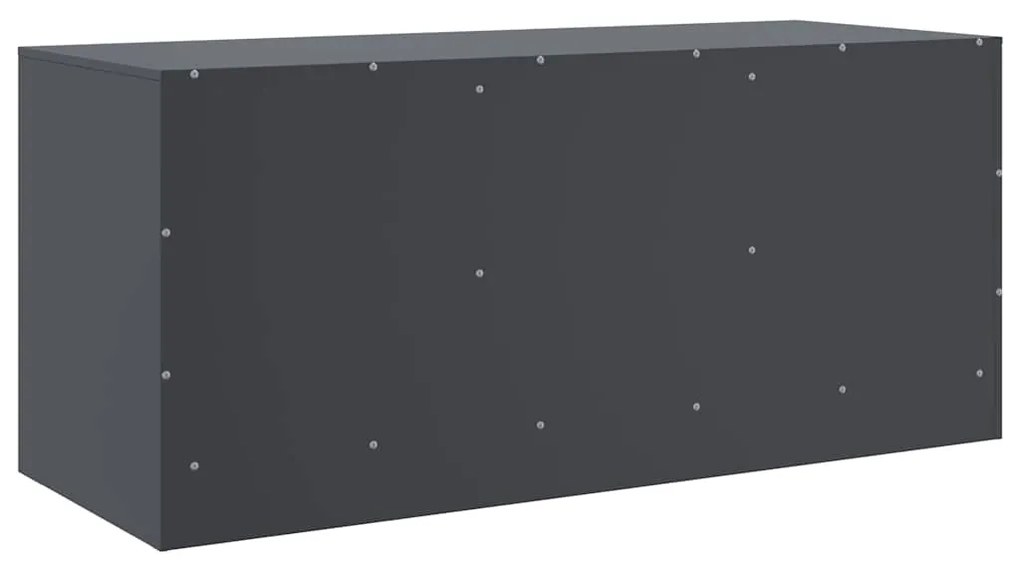 Móvel de TV 99x39x44 cm aço antracite