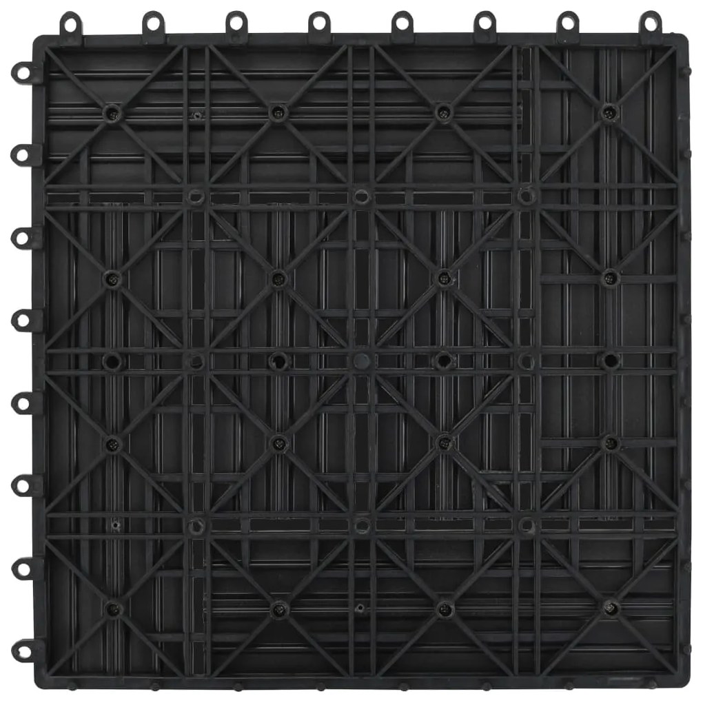 Ladrilhos de pavimento 22 pcs WPC 2m² 30x30 cm cinzento