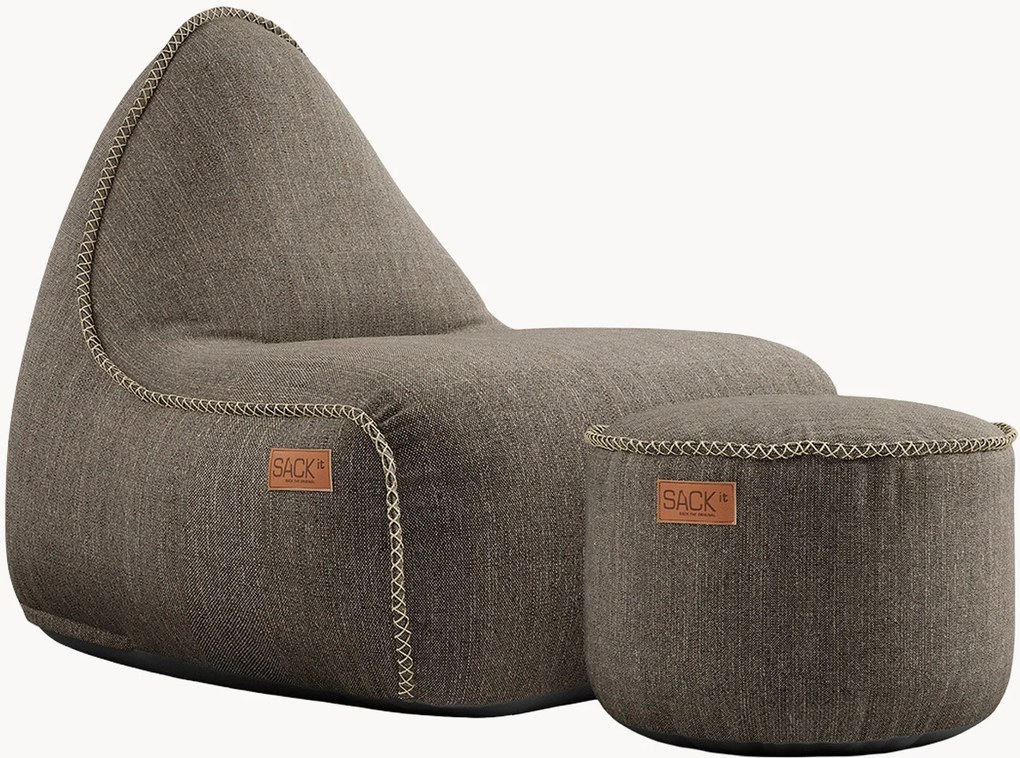 Pufe para jardim com repousa pés Cobana