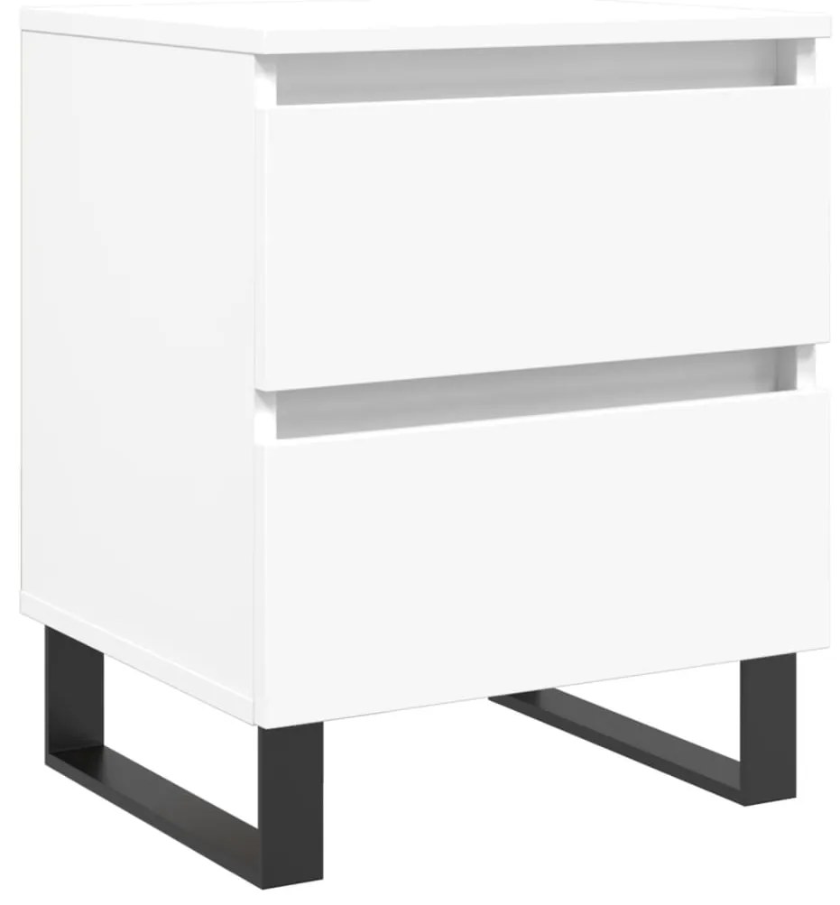 Mesa de Cabeceira Portucale - Branco - Design Moderno