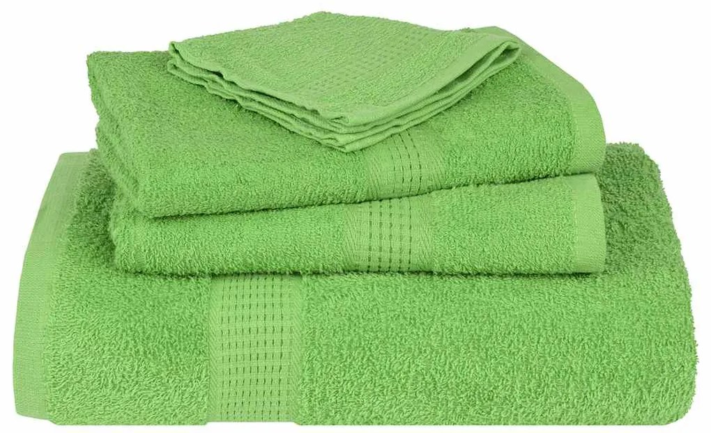 Toalhas de bidé 2pcs 30x50cm 360 gsm 100% algodão verde maça