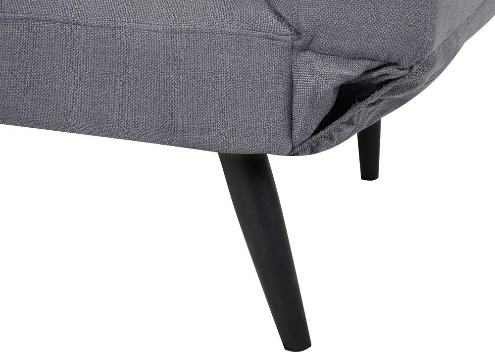 Sofá-cama em tecido cinzento escuro BREKKE Beliani