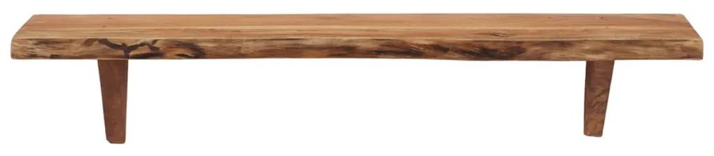 Prateleiras de parede 2 pcs 90x20x16cm madeira de acácia maciça