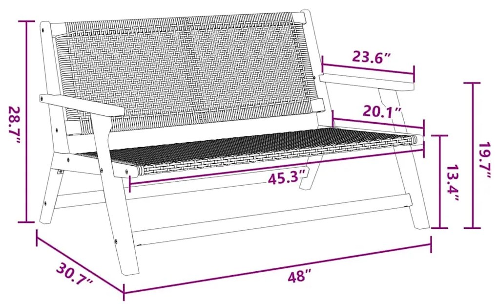 Cadeiras de Jardim com Mesa - Conjunto de 3 Peças em Madeira de Acácia
