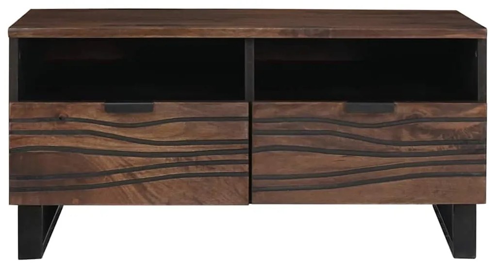 Mesa de Centro 80x54x40 cm em Madeira Nobre de Mangueira