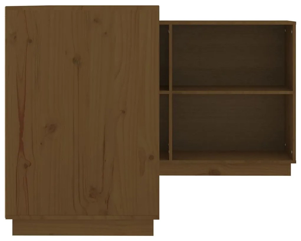 Secretária 110x50x75 cm pinho maciço castanho-mel
