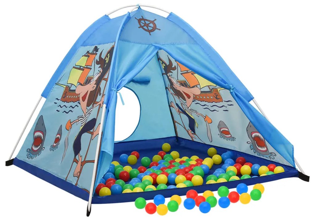 Tenda de brincar infantil 120x120x90 cm azul