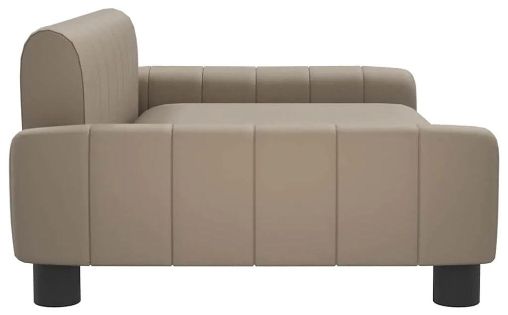 Cama para cães 90x53x30 cm couro artificial cappuccino