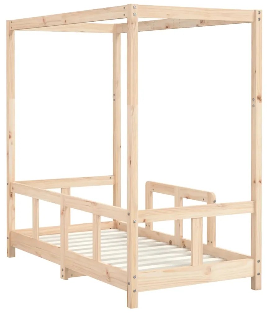 Estrutura de cama infantil 70x140 cm pinho maciço