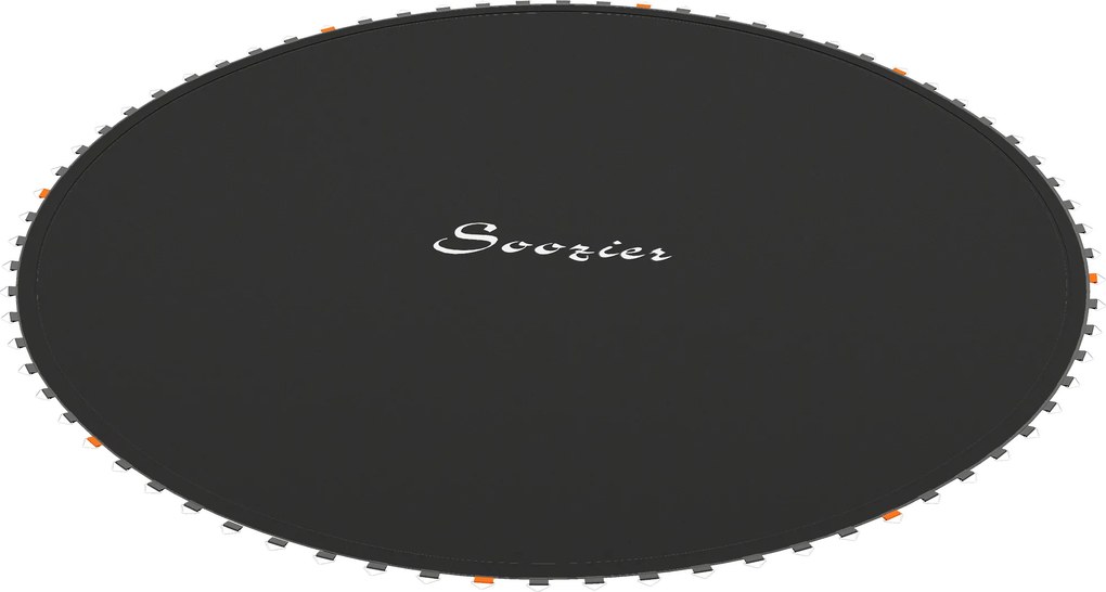 Tapete de substituição para trampolim (NÃO INCLUIDO):, compatível com trampolins de Ø 4,3 m e molas de 14 cm preto