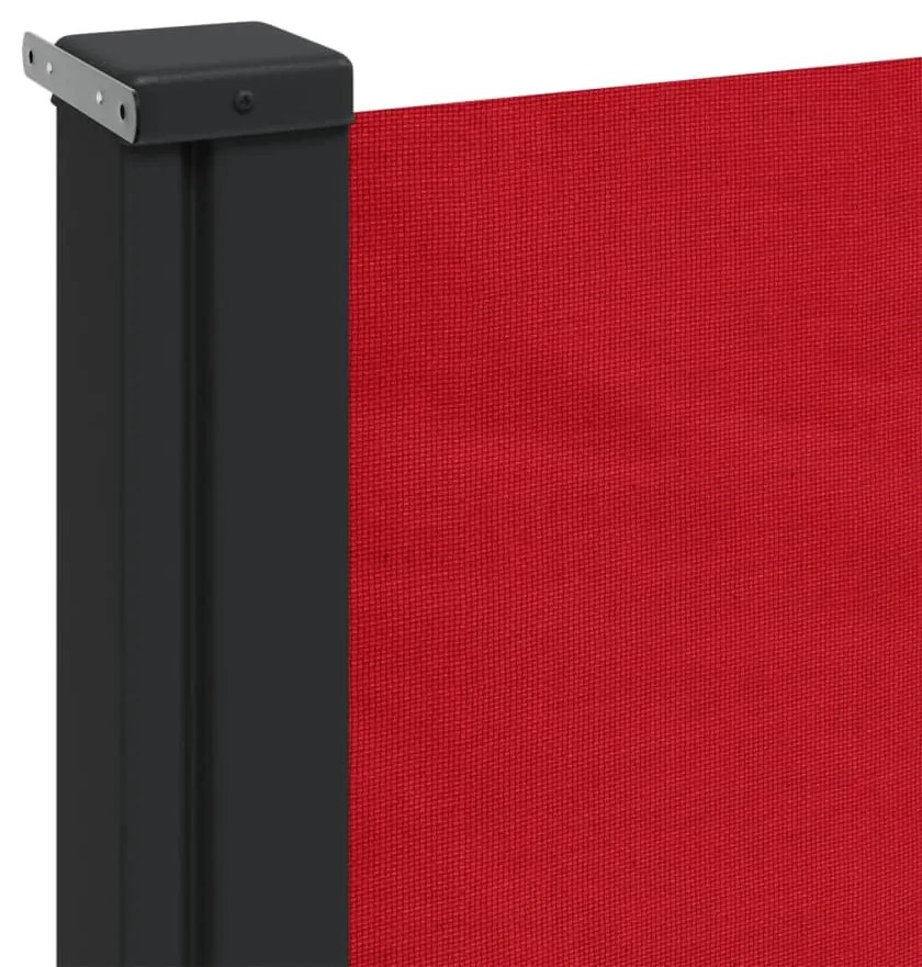 Toldo lateral retrátil 180x600 cm vermelho