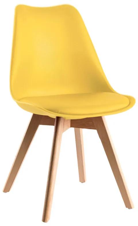 Conjunto Secretária Estik e Cadeira Synk Basic - Amarelo