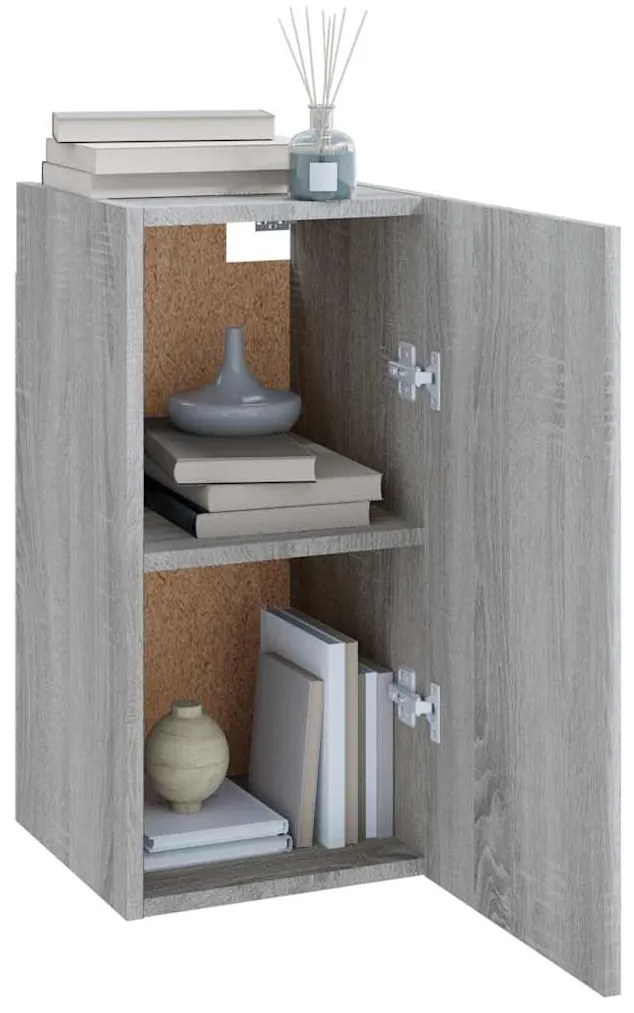 Móvel de TV 30,5x30x60 cm derivados de madeira cinzento sonoma