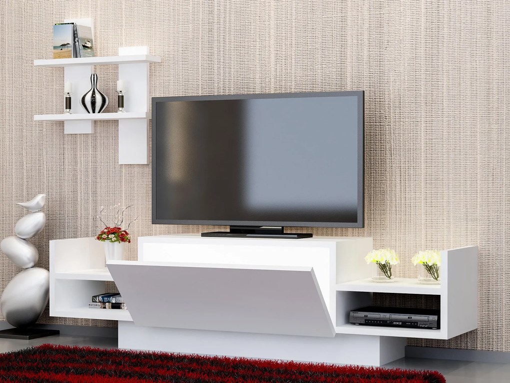 Móvel TV Bahar – Branco – 120 x 36 x 31,5 cm