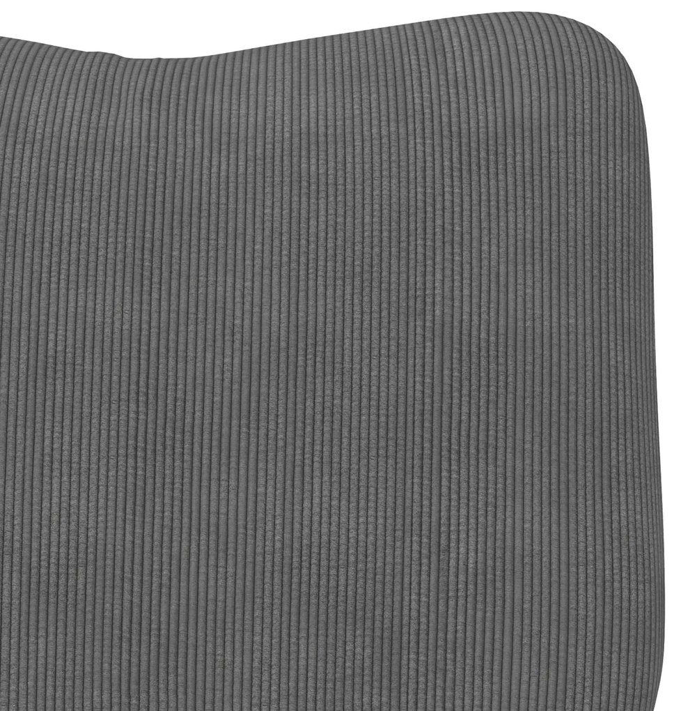 Poltrona Relaxante VidaXL em Tecido de Corduroy Cinza Escuro
