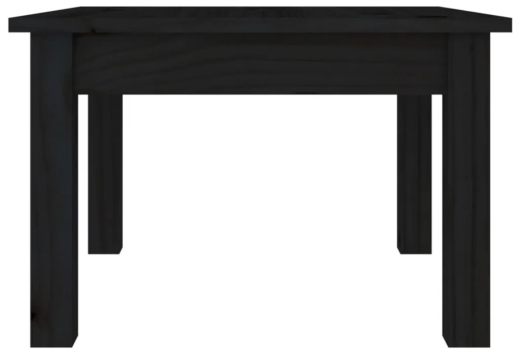 Mesa de centro 45x45x30 cm pinho maciço preto