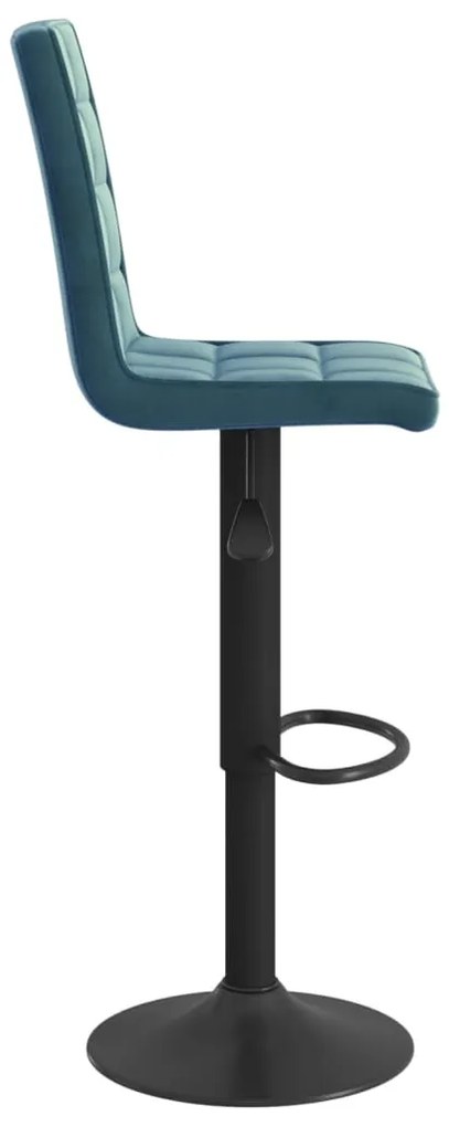 Bancos de bar 2 pcs veludo azul