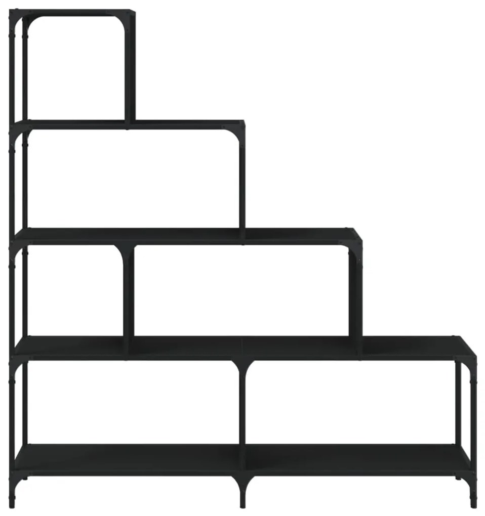 Estante c/ 4 degraus 139x33,5x149 cm derivados madeira preto