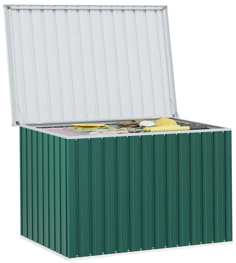 Caixa de arrumação para jardim 149x99x93 cm verde